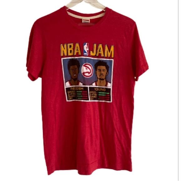 Homage NBA Jam Red T-Shirt Size Small - Picture 1 of 8